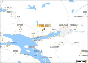 map of Fröland