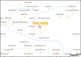 map of Frolkovo