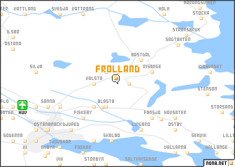 map of Frölland