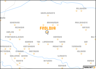 map of Frolova