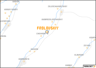 map of Frolovskiy