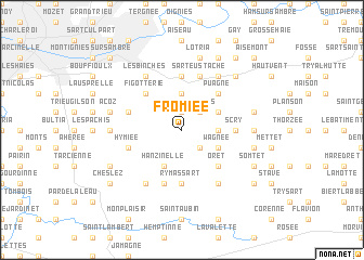 map of Fromiée