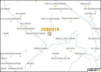map of Frómista