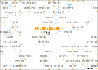 map of Frommersbach