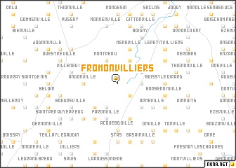 map of Fromonvilliers