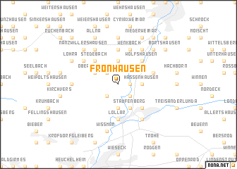 map of Fronhausen