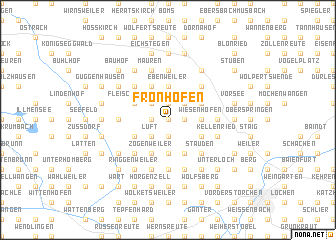 map of Fronhofen