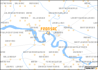 map of Fronsac