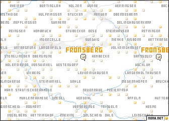 map of Frönsberg