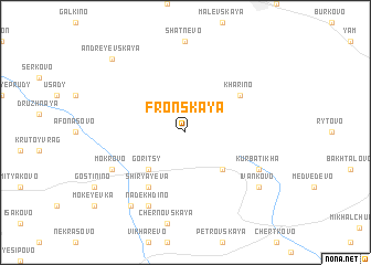 map of Fronskaya