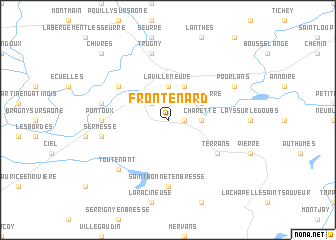 map of Frontenard