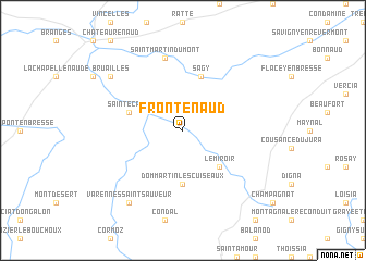 map of Frontenaud