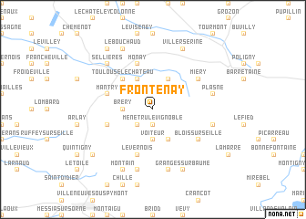 map of Frontenay