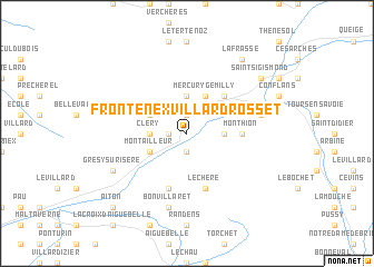 map of Frontenex-Villard-Rosset