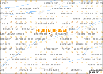 map of Frontenhausen