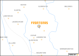 map of Fronteras