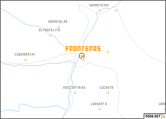 map of Fronteras