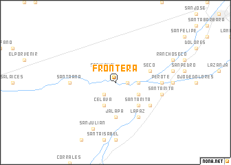 map of Frontera