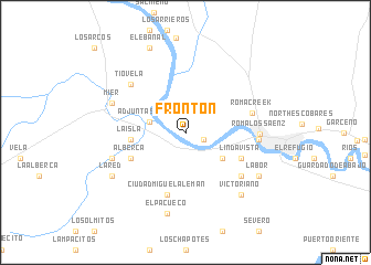 map of Fronton