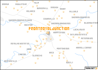 map of Front Royal Junction