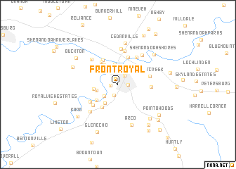 map of Front Royal