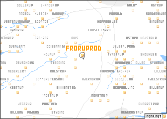 map of Frøruprød