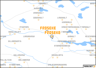 map of Fröseke