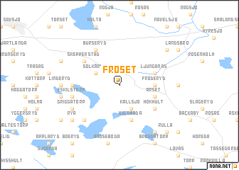 map of Fröset