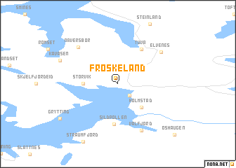 map of Frøskeland