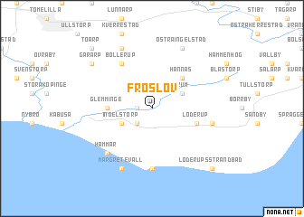 map of Fröslöv