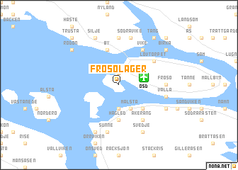 map of Frösö Läger