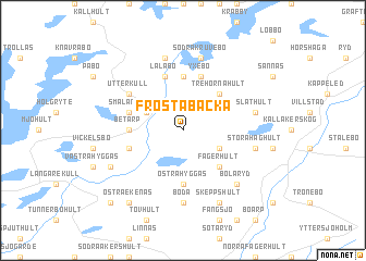 map of Frostabacka