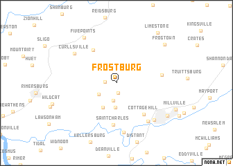 map of Frostburg