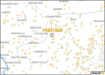 map of Frostown