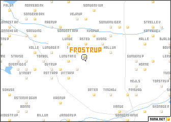 map of Frøstrup