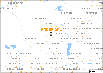 map of Frösvidal