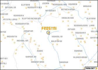 map of Frosýni