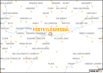 map of Frotey-lès-Vesoul