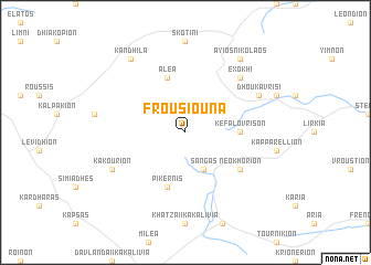 map of Frousioúna