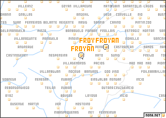 map of Froyán