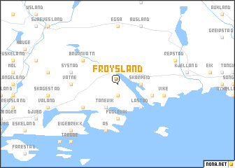 map of Frøysland