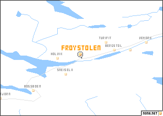 map of Frøystølen