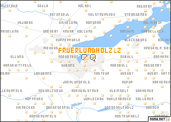 map of Fruerlundholz