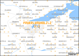 map of Fruerlundholz