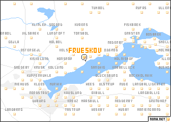 map of Frueskov