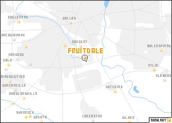 map of Fruitdale