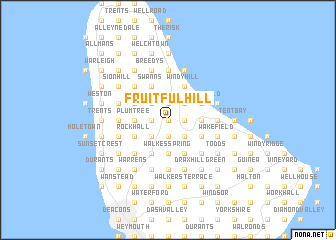 map of Fruitful Hill