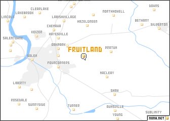 map of Fruitland