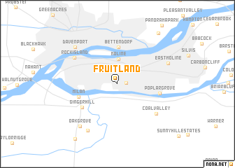 map of Fruitland