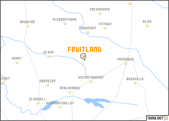 map of Fruitland